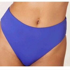 NWT Andie Lapis Blue 90’s High Waisted Swim Bottom Size XS